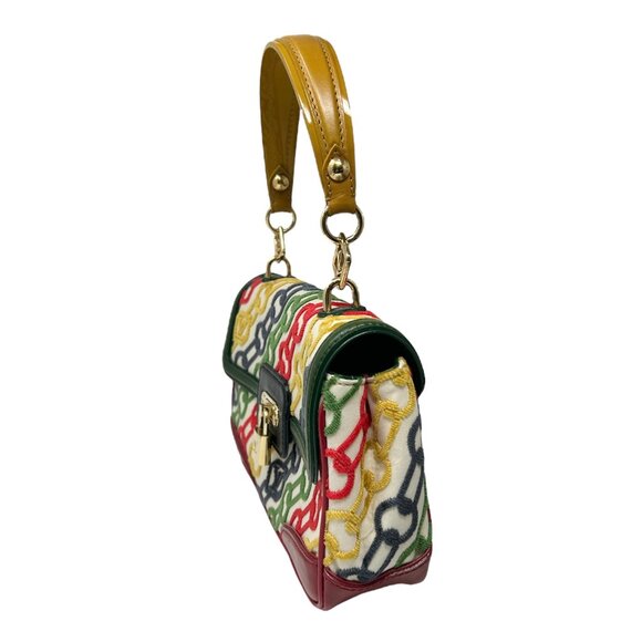 LOUIS VUITTON Vintage LV Logo Velvet Chain Dolly Bag Pochette [104062] - Picture 7 of 14